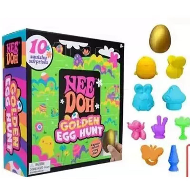NEE DOH 9 Styles Squishy Fidget Toys Soft Squeeze Sensory Toy Easter Valentine Stress Relief Gift for Kids Adults