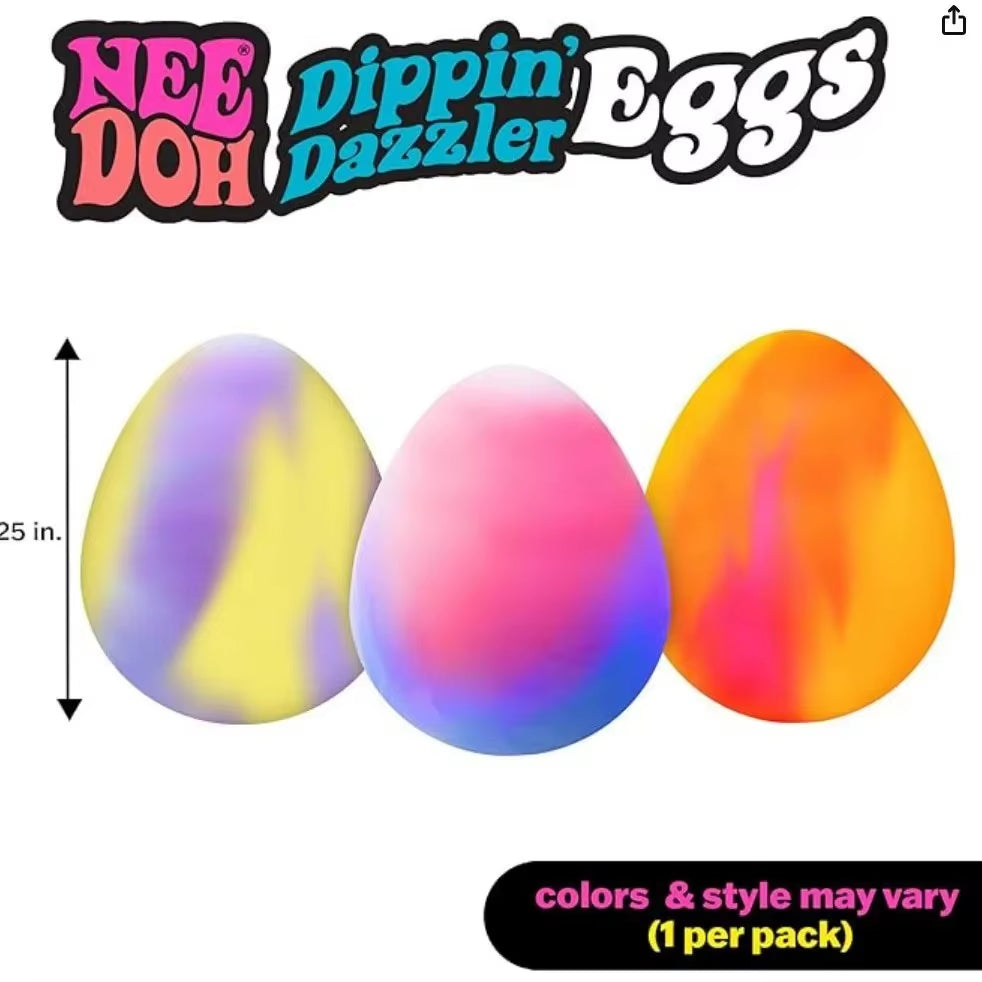 NEE DOH 9 Styles Squishy Fidget Toys Soft Squeeze Sensory Toy Easter Valentine Stress Relief Gift for Kids Adults