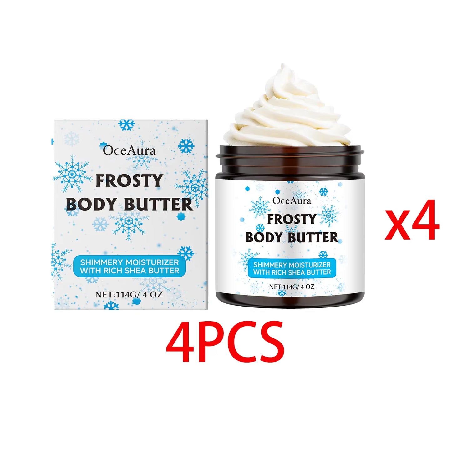 Shea Butter Body Cream Ultra-Hydrating Daily Nourish Skin Lasting Moisturizer Reduce Dryness Soft Body Skin Cream Easy to Absorb