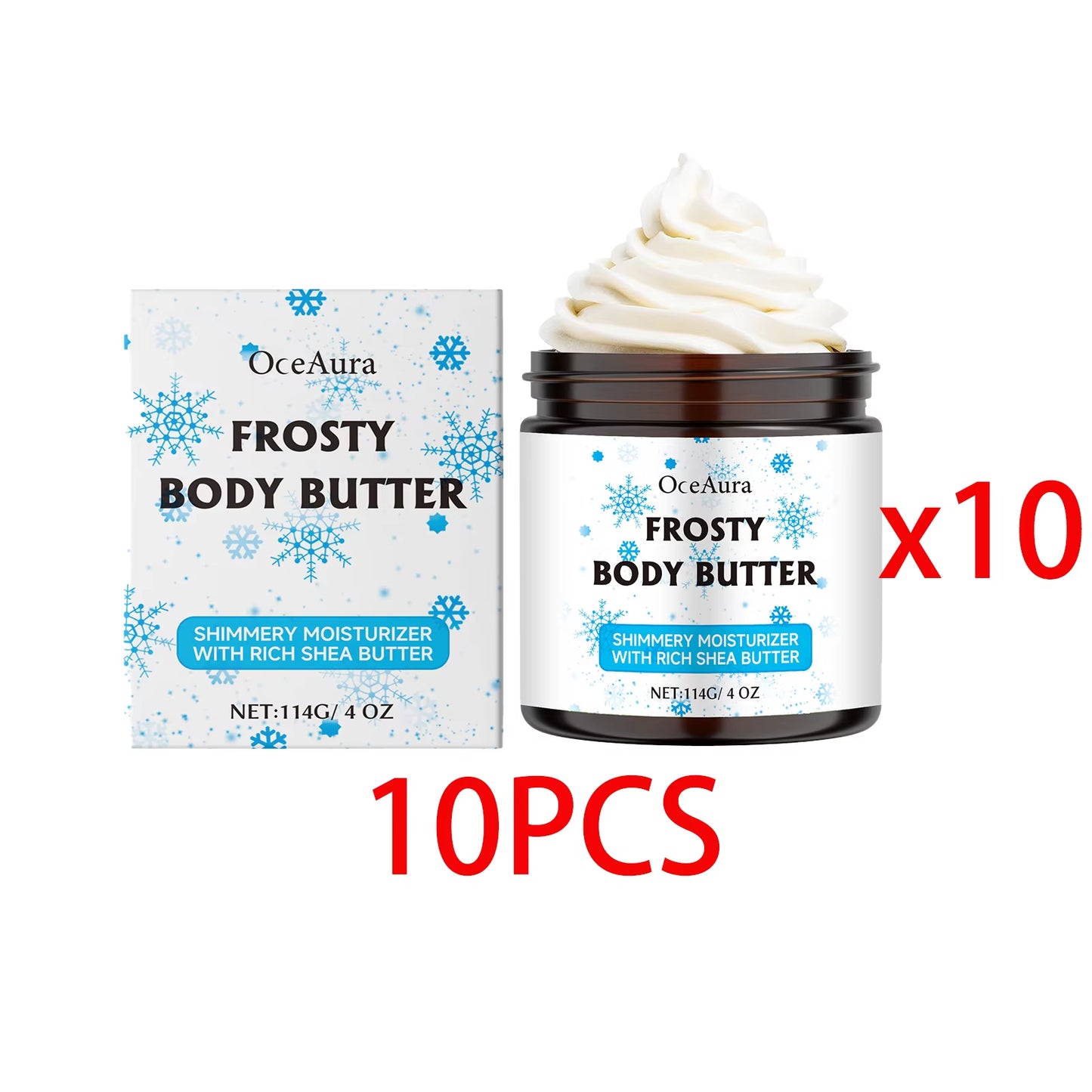 Shea Butter Body Cream Ultra-Hydrating Daily Nourish Skin Lasting Moisturizer Reduce Dryness Soft Body Skin Cream Easy to Absorb