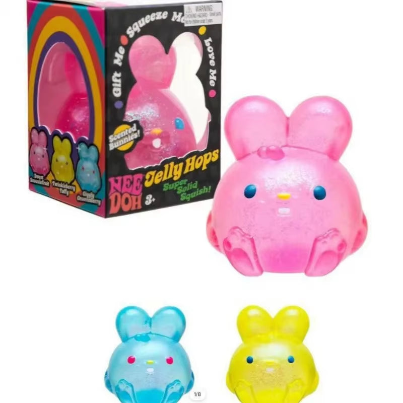 NEE DOH 9 Styles Squishy Fidget Toys Soft Squeeze Sensory Toy Easter Valentine Stress Relief Gift for Kids Adults