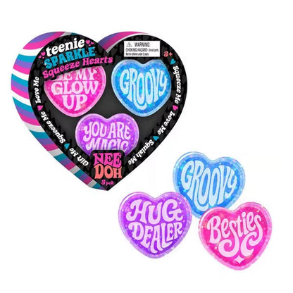 NEE DOH 9 Styles Squishy Fidget Toys Soft Squeeze Sensory Toy Easter Valentine Stress Relief Gift for Kids Adults