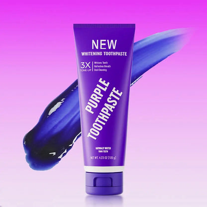 Teeth Whitening Products Purple Toothpaste Remove Tartar Plaque Reduce Yellowing Teeth Deep Cleansing Stains Oral Clean Care
